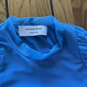 Marine Serre Gold Line Top